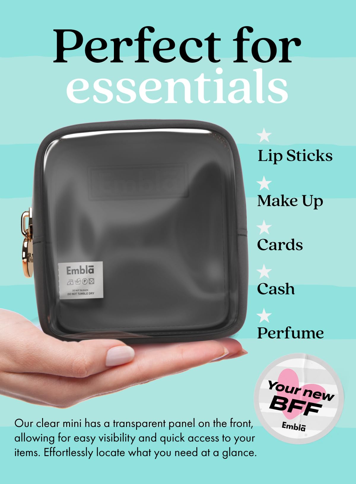 Makeup Bag for Women, Travel Cosmetic Organizer, Waterproof Toiletry Pouch - thewildfolk Makeup Bag for Women, Travel Cosmetic Organizer, Waterproof Toiletry Pouch