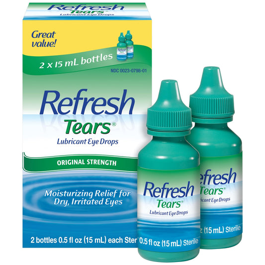 Refresh Tears Eye Drop Liquid Lubricant Bottle, 0.51 Ounce, 2 Pack - thewildfolk Refresh Tears Eye Drop Liquid Lubricant Bottle, 0.51 Ounce, 2 Pack