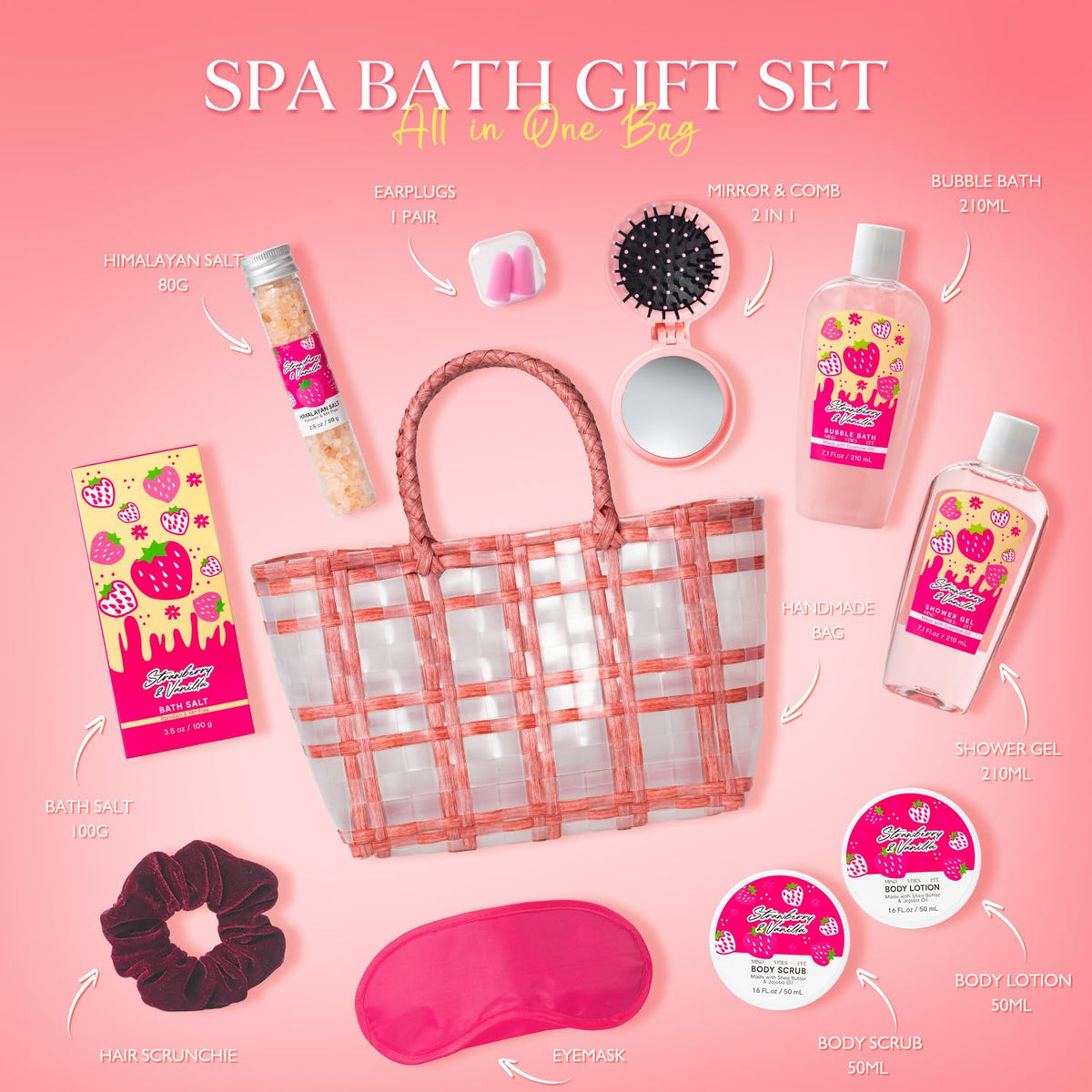 Spa kit Unique Gifts for Women, Sweet Spa Bath & Body Gift Set, Self-Care - thewildfolk Spa kit Unique Gifts for Women, Sweet Spa Bath & Body Gift Set, Self-Care