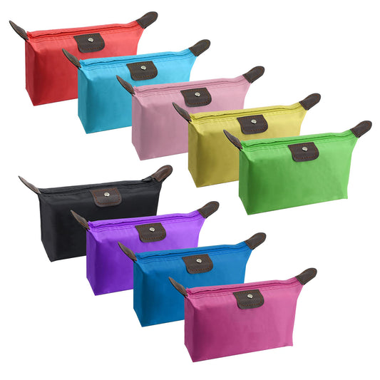 YAODHAOD Makeup Bag Bulk Toiletry Pouch Waterproof Cosmetic Storage Bags,with Zipper Travel Toiletry Organizer Packing Bag Accessory Organizer for Women and Men (9 Colors) - thewildfolk YAODHAOD Makeup Bag Bulk Toiletry Pouch Waterproof Cosmetic Storage Bags,with Zipper Travel Toiletry Organizer Packing Bag Accessory Organizer for Women and Men (9 Colors)