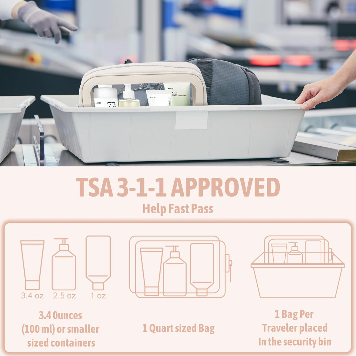 YOPCDJ 5PCS Diaper Bag Organizer Pouch Set, TSA Approved Toiletry Bag，Clear Waterproof TPU Makeup Bag Set Travel Organizer Bags for Women and Kids - thewildfolk YOPCDJ 5PCS Diaper Bag Organizer Pouch Set, TSA Approved Toiletry Bag，Clear Waterproof TPU Makeup Bag Set Travel Organizer Bags for Women and Kids